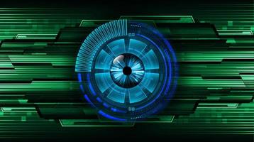 Modern Technology Background with eye vector