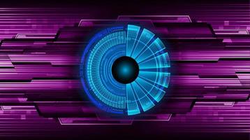Modern Technology Background with eye vector