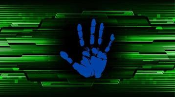 Modern Technology Background with finger print vector