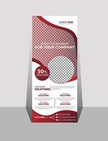 simple business rollup banner design template vector