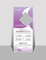 Modern business rollup banner design template vector