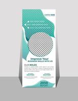 Business rollup banner design template vector