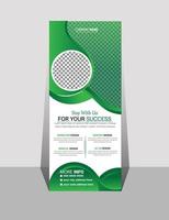 Professional business rollup banner design vector