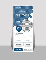 Minimal business roll up banner design template vector