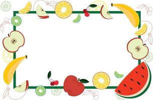 Doodle fruits. Natural tropical fruit, doodles citrus orange and vitamin lemon vector