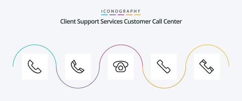 Call Line 5 Icon Pack Including phone. call. mobile. mobile. telephone vector