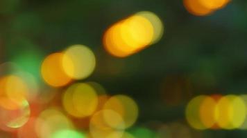 Colorful Bokeh Background in a Christmas Amusement Park video