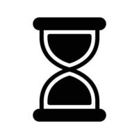 ilustración vectorial de reloj de arena en un fondo. símbolos de calidad premium. iconos vectoriales para concepto y diseño gráfico. vector