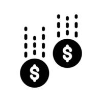 dólar enviar ilustración vectorial sobre un fondo. símbolos de calidad premium. iconos vectoriales para concepto y diseño gráfico. vector