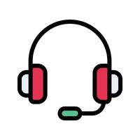 Ilustración de vector de auriculares en un fondo. Símbolos de calidad premium. Iconos vectoriales para concepto y diseño gráfico.