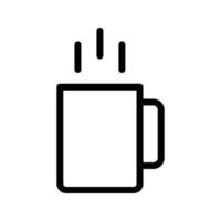 ilustración vectorial de té caliente en un fondo. símbolos de calidad premium. iconos vectoriales para concepto y diseño gráfico. vector