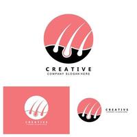 hair care logo vector icon skin health illustration design concept