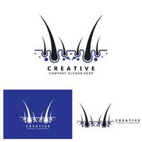 hair care logo vector icon skin health illustration design concept