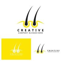 hair care logo vector icon skin health illustration design concept