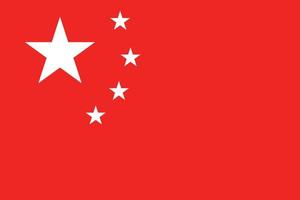 diseño de la bandera china vector