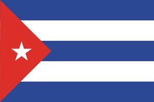 cuban flag design vector