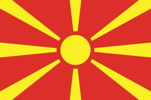flag of macedonia design vector