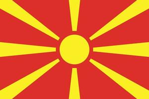 diseño de la bandera de macedonia vector