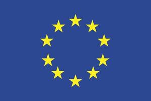 diseño de la bandera de la unión europea vector