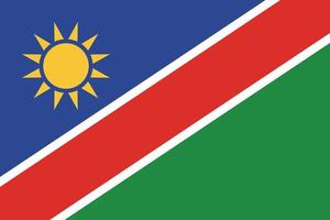 diseño de la bandera de namibia vector