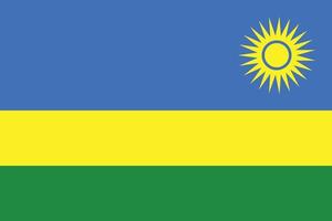 flag of rwanda design vector