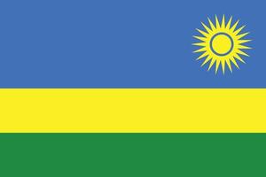 flag of rwanda design vector