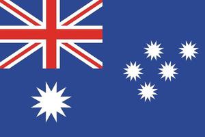 diseño de la bandera australiana vector