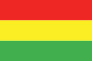 diseño de la bandera boliviana vector