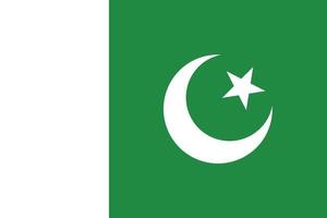 diseño de la bandera de pakistán vector