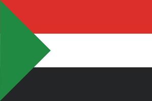 bandera de sudán del sur, diseño de bandera sudanesa vector