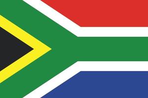 south african flag design vector