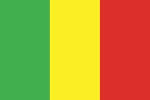 diseño de la bandera de Malí vector