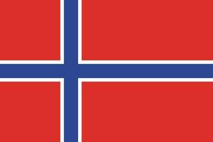 norwegian flag design vector
