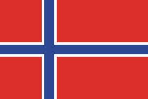 norwegian flag design vector