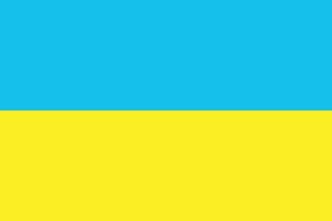 flag of ukraine design vector