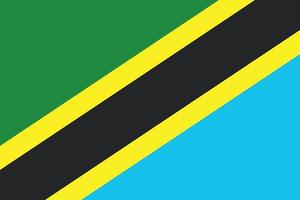 flag of tanzania design vector