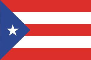 diseño de la bandera de puerto rico vector