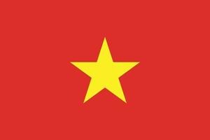 diseño de la bandera vietnamita vector