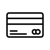 ilustración de vector de tarjeta de crédito en un fondo. símbolos de calidad premium. iconos vectoriales para concepto y diseño gráfico.