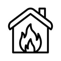 house burn vector illustration on a background.Premium quality symbols.vector icons for concept and graphic design.