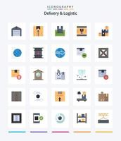 Creative Delivery And Logistic 25 Flat icon pack  Such As glass. broken. transport. payment. delivery vector