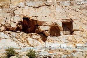 closeup of ancient greek ruins photo