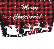 Christmas and New Year pattern at Buffalo Plaid. Festive background for design and print vector