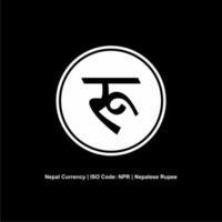 Nepal Currency Symbol, Nepalese Rupee Icon, NPR Sign. Vector Illustration