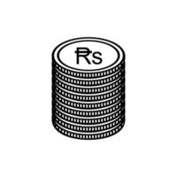 Pakistan Currency Symbol, Pakistani Rupee Icon, PKR Sign. Vector Illustration