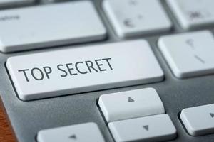top secret button on keyboard photo
