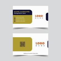 Professional business card template design vector illustration