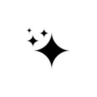 eps10 vector negro brillante o brillo estrella icono de arte sólido o logotipo aislado sobre fondo blanco. símbolo de estrella brillante o mágica en un estilo moderno y plano simple para el diseño de su sitio web y aplicación móvil