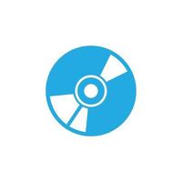eps10 vector azul cd arte abstracto icono sólido o logotipo aislado sobre fondo blanco. símbolo de dvd en un estilo moderno y sencillo para el diseño de su sitio web y aplicación móvil