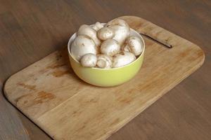 dish with mushrooms photo
